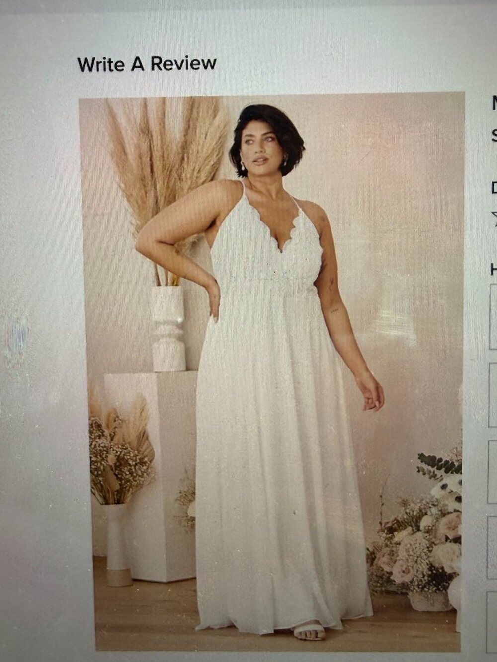 NWT Lulus Madalyn White Lace Maxi Dress XL Boho Bridal Wedding